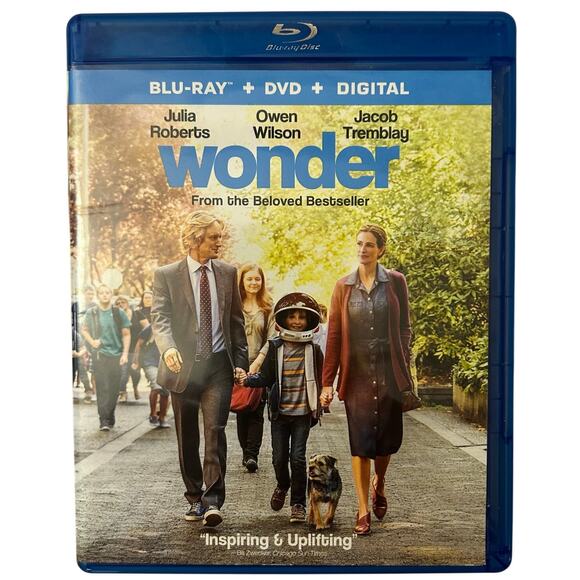 Wonder [2017 Blu-ray] - Blu-ray Julia Roberts Owen Wilson Family Movie Inspiring - Picture 1 of 4